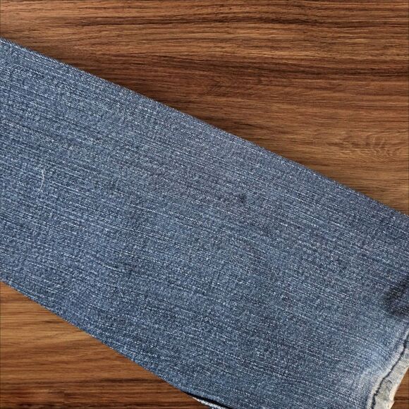 Levi's Perfect Waist 525 Straight Leg Stretch Blue Denim Jeans Plus Size - Picture 4 of 8